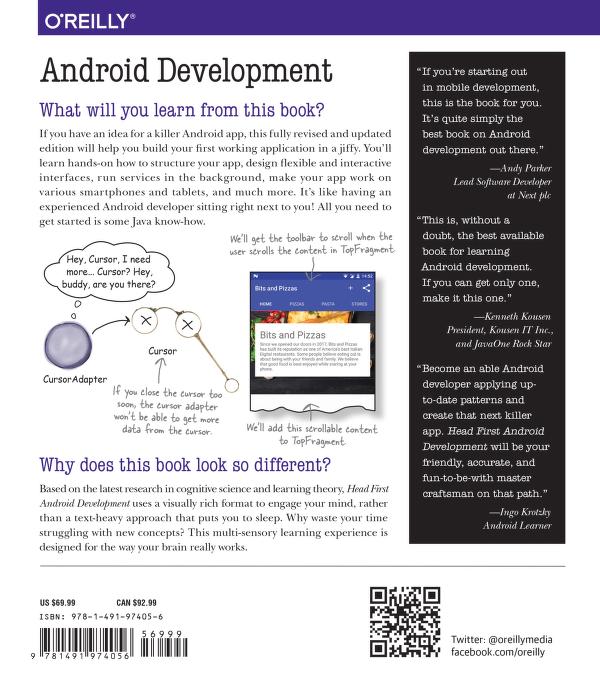 Head First Android Development A Brain Friendly Guide, 2nd Edition